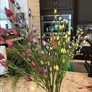 Delicate paper flower bouquet -5 stems